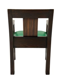 1920s Art Deco Modernist Desk and Armchair Set in Solid Oak